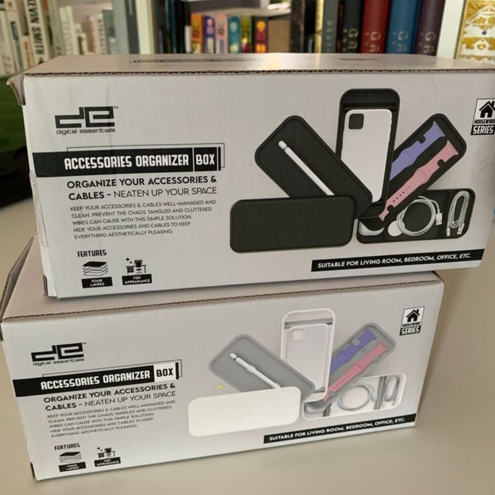 Cable Bento Box phone and tech accessories organizer 2-pack (BRAND NEW)